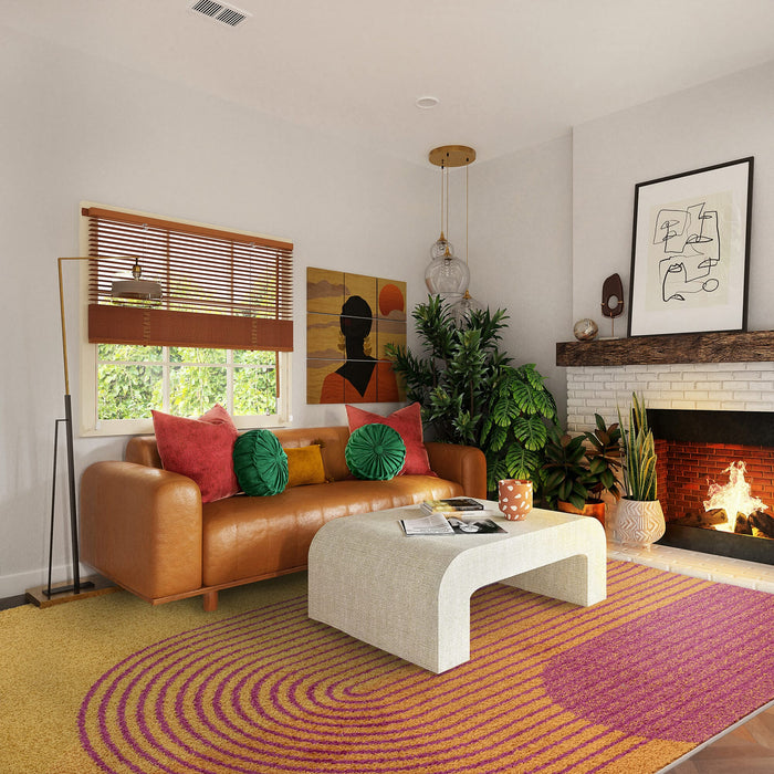 Muse Rug - Orange Retro MU13