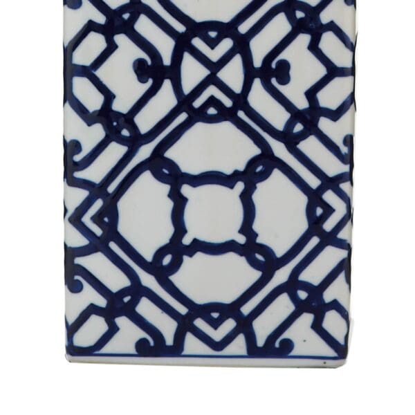 Mystic Table Lamp Blue Ceramic With Shade