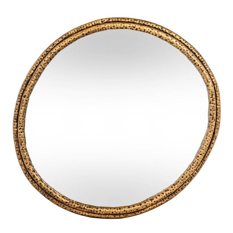 Nahla Mirror Collection - Dimpled Gold