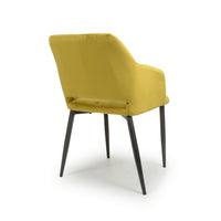 Nero Dining Chair (pair) - Lime Brushed Velvet