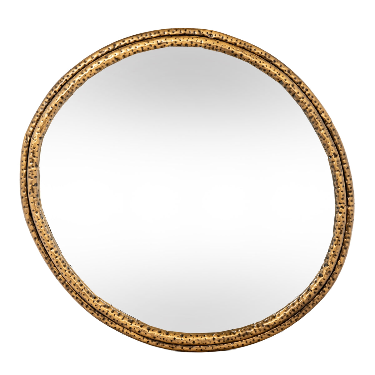 Nahla Mirror Collection - Dimpled Gold