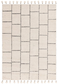 Nepal Rug -  Cream Black Tile