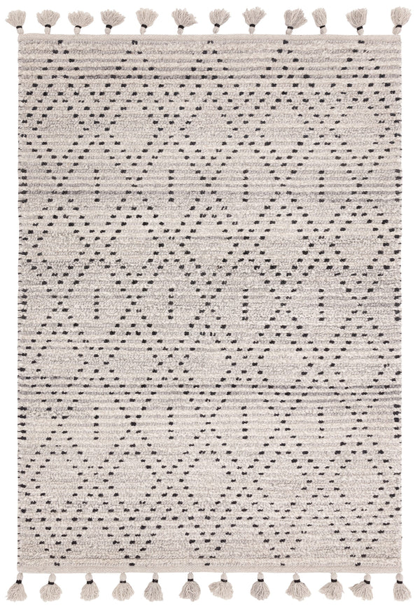 Nepal Rug -  Grey Black Diamond