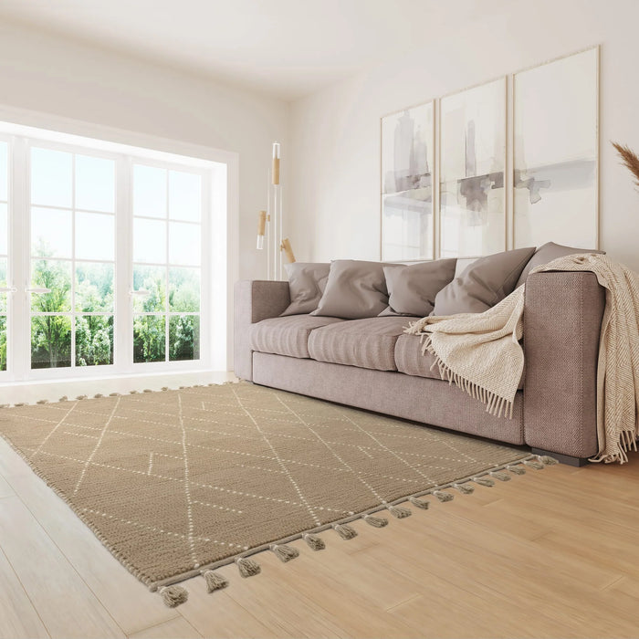 Nepal Rug -  Sand Cream Linear