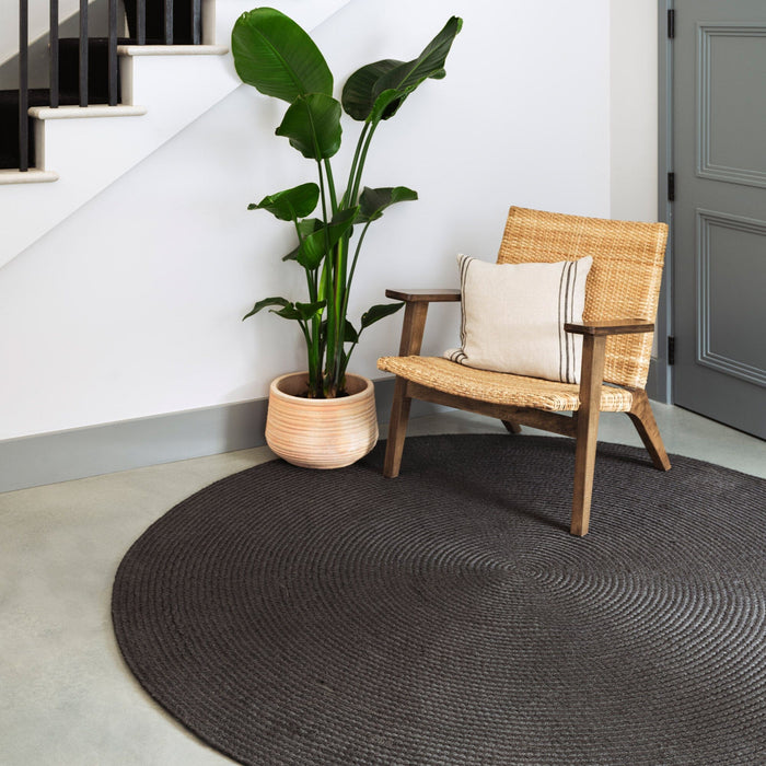 Nico Circular Rug - Charcoal 200cm x 200cm