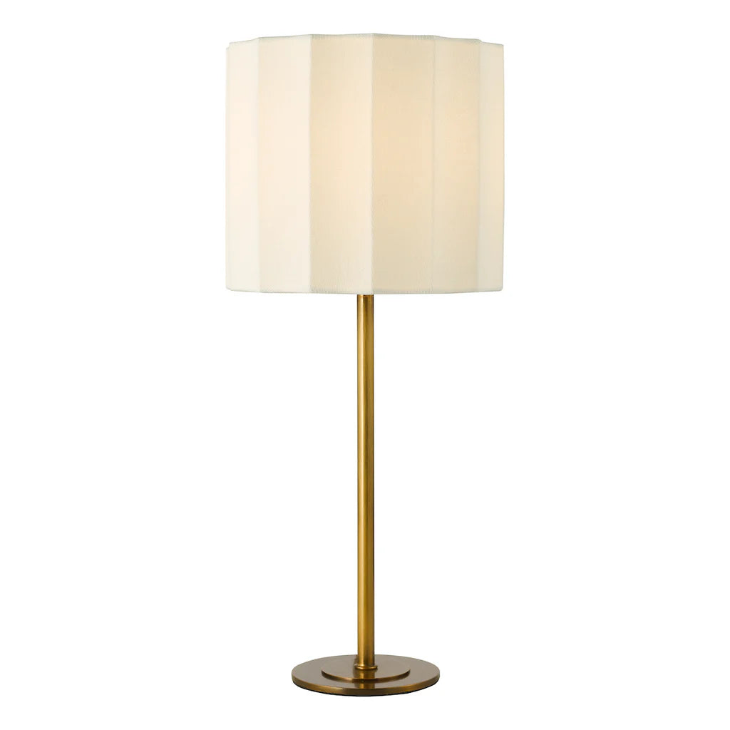 Noura Lighting Collection - Antique Bronze and Ivory With Shade