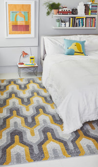 Nova Rug - Geo Yellow NV14