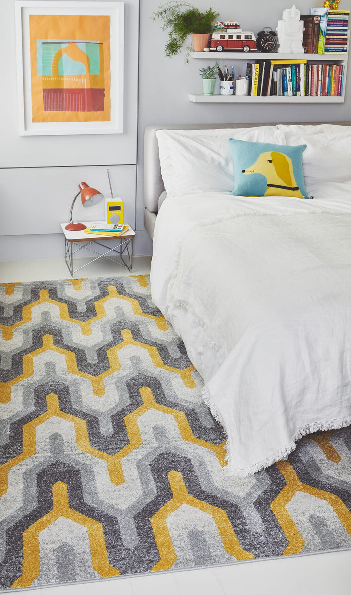 Nova Rug - Geo Yellow NV14