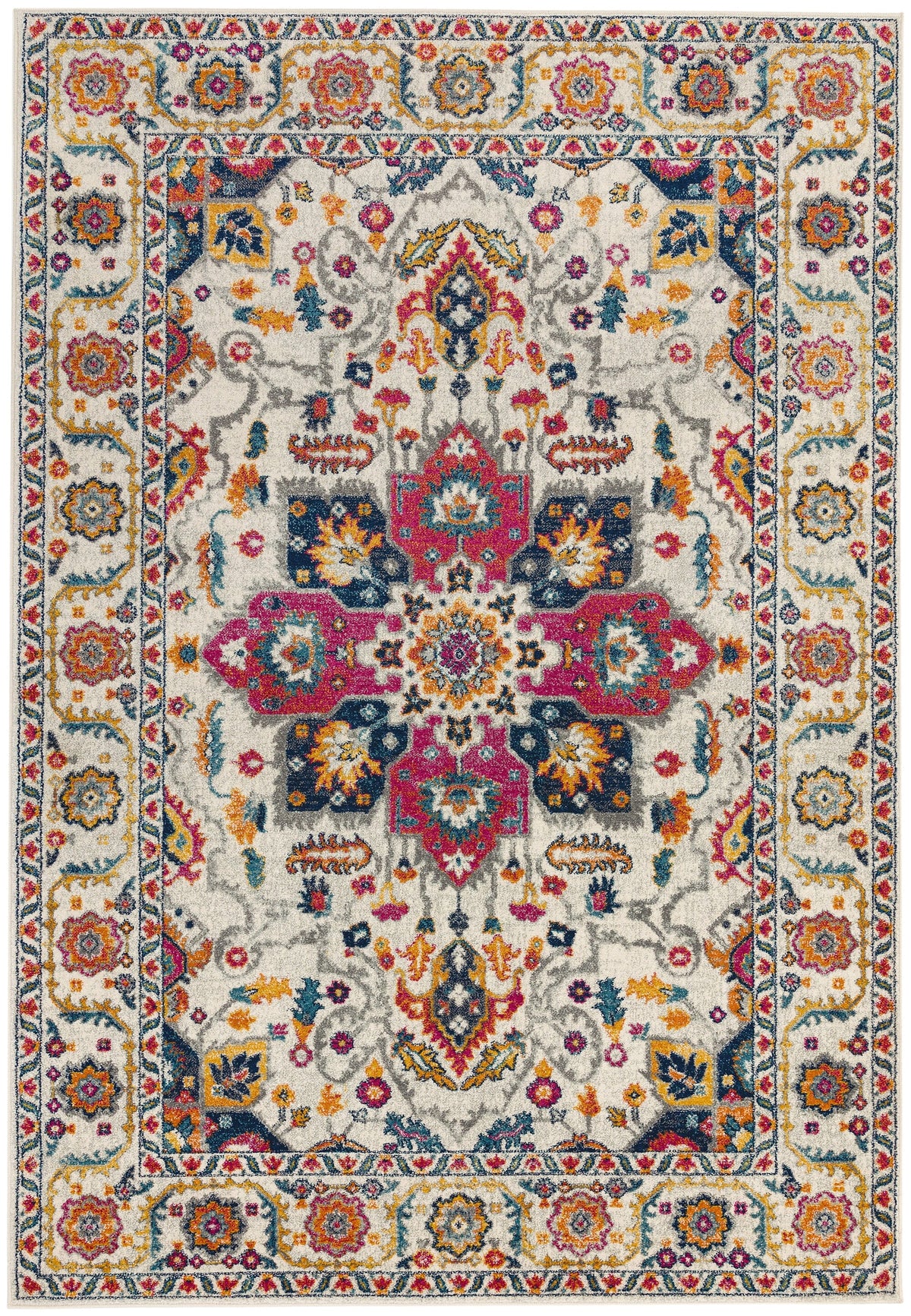 Nova Rug - White Multi NV24