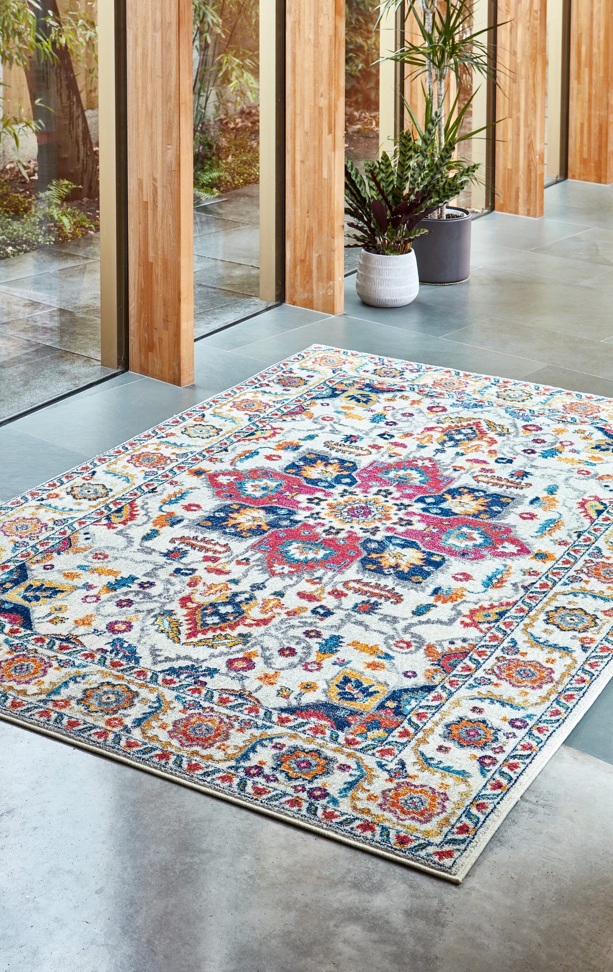 Nova Rug - White Multi NV24