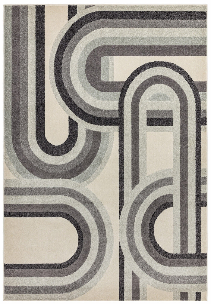 Nova Rug - Retro Grey NV29