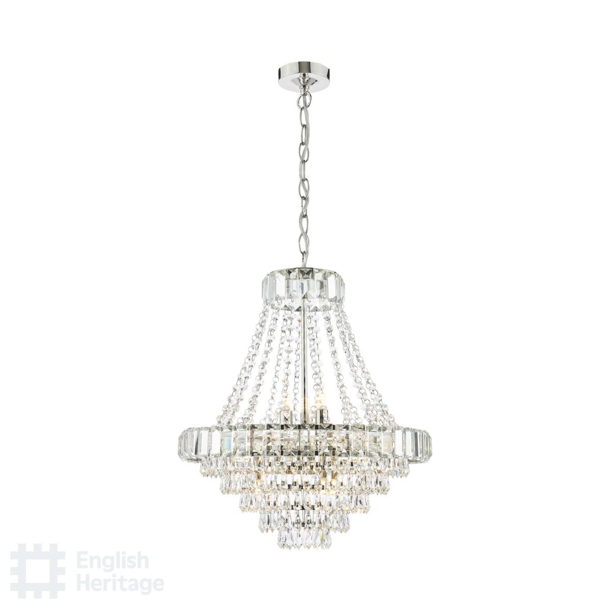 Osborne Lighting Collection - Polished Nickel and Crystal