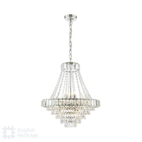 Osborne Lighting Collection - Polished Nickel and Crystal