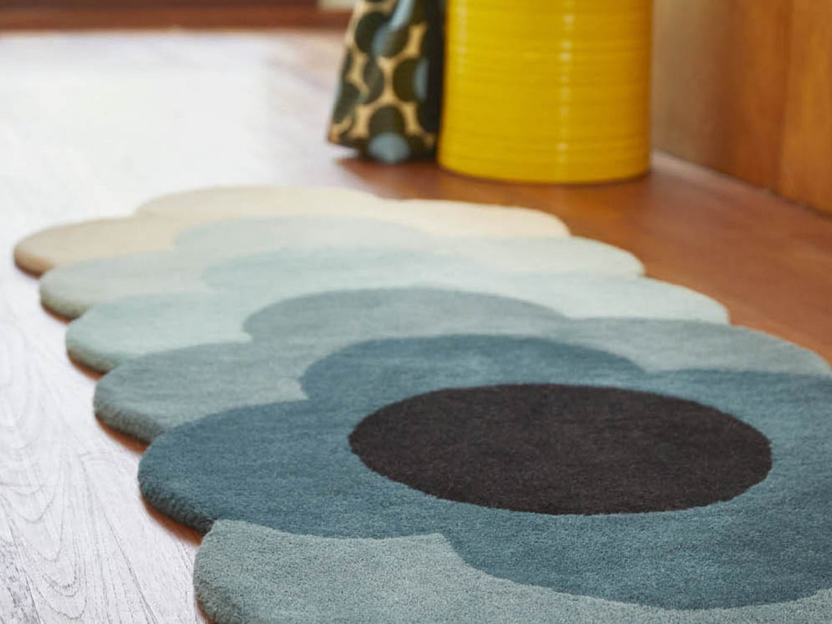 Orla Kiely Rug - Optical Flower Teal