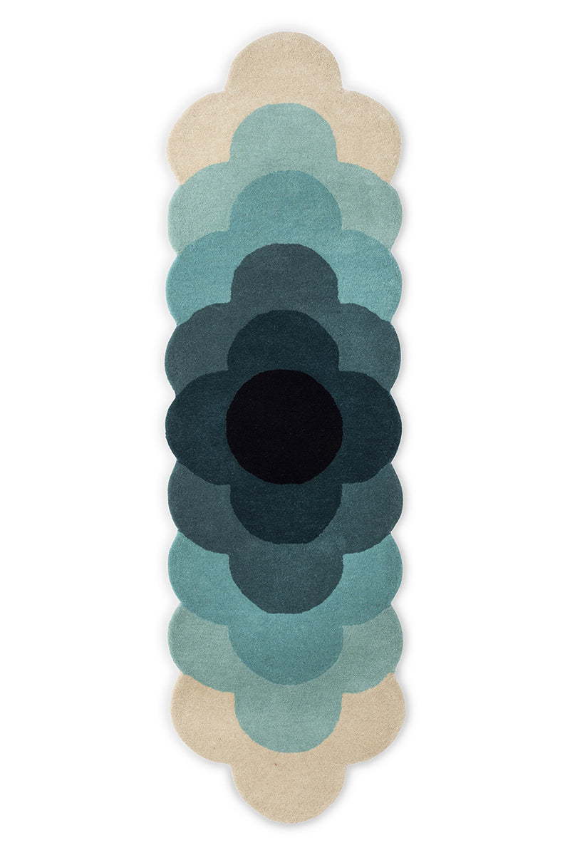 Orla Kiely Rug - Optical Flower Teal