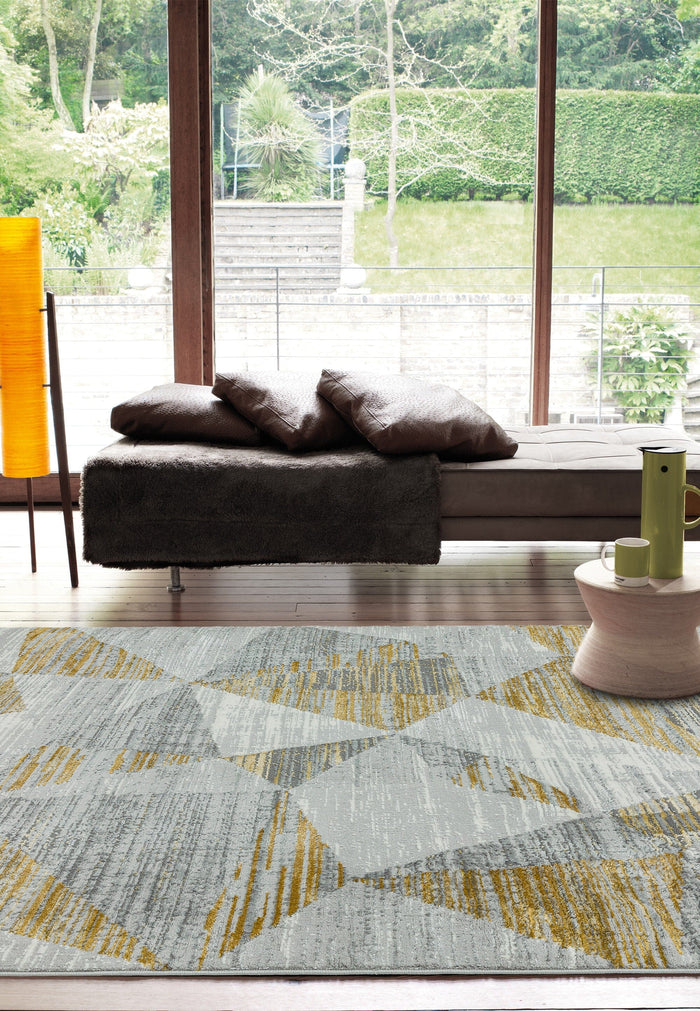 Orion Rug - Blocks Yellow OR12
