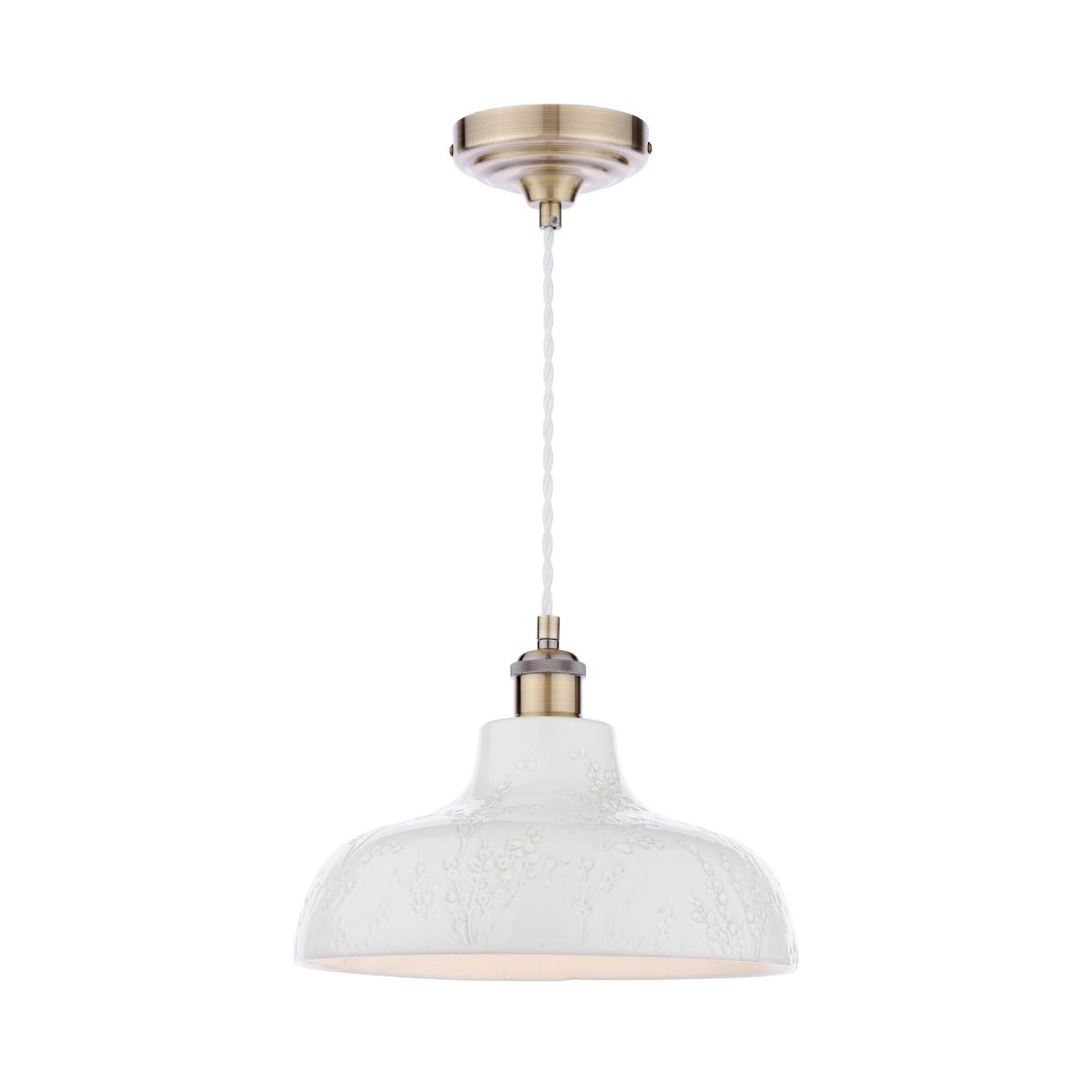 Laura Ashley Pussywillow Lighting Collection - White