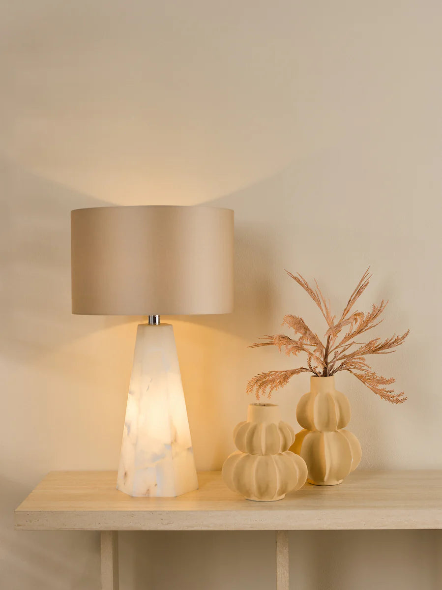 Paget Table Lamp White With Shade
