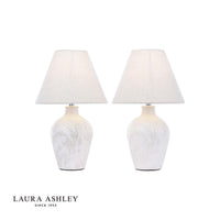 Laura Ashley Pussywillow Lighting Collection - White