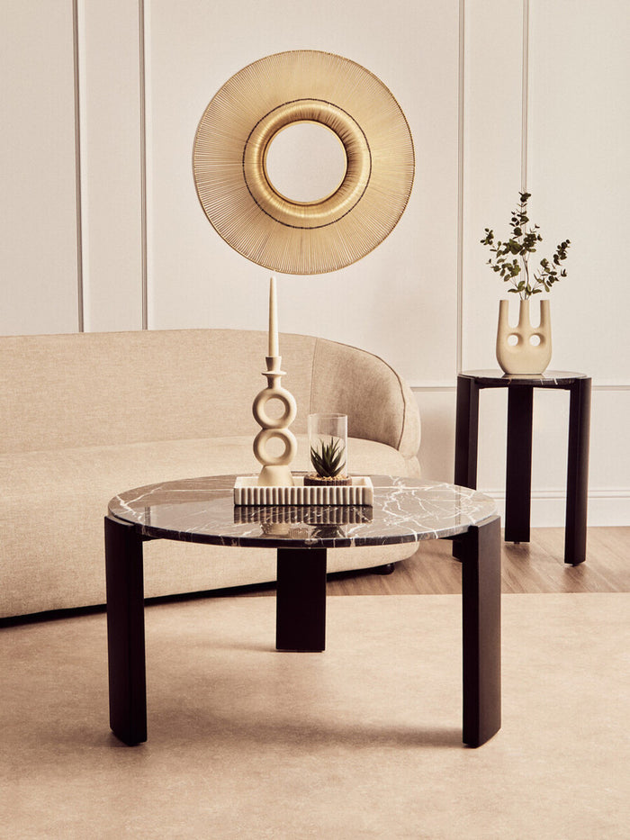 Palermo Living Collection - Black Marble Top