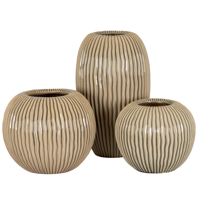 Pallida Striped Vase Collection