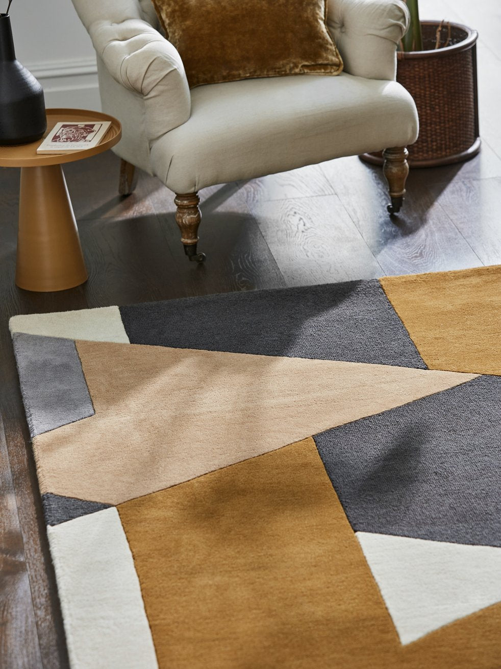 Harlequin Popova Rug - Caramel/Slate/Shell