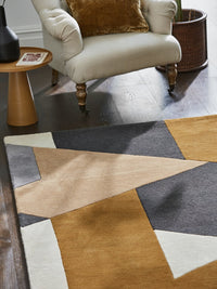 Harlequin Popova Rug - Caramel/Slate/Shell