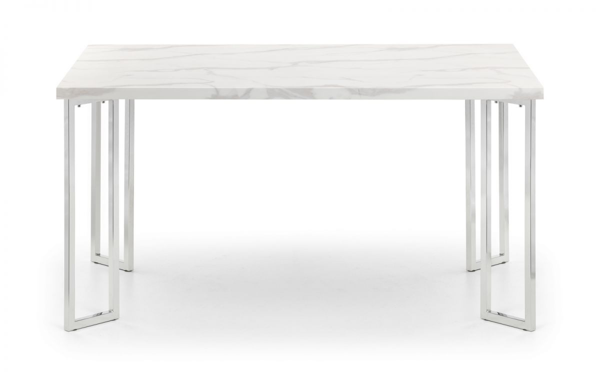 Positano Dining Table - Marble/Chrome