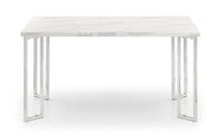 Positano Dining Table - Marble/Chrome