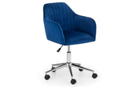 Kahlo Swivel Office Chair - Blue/Chrome