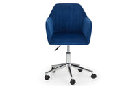 Kahlo Swivel Office Chair - Blue/Chrome