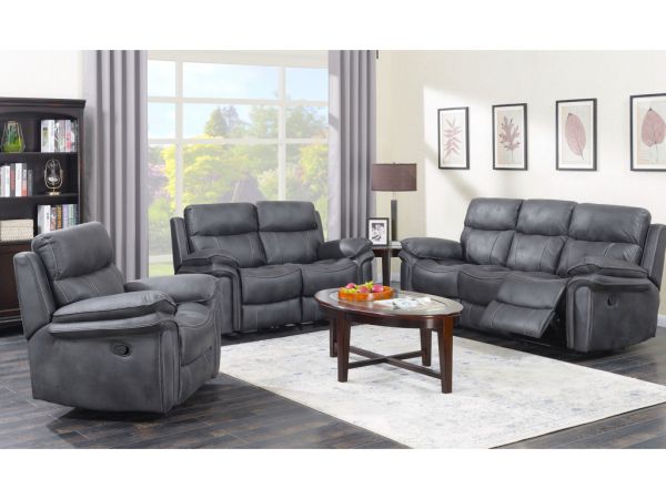 Richmond Reclining Upholstery Collection - Charcoal Grey