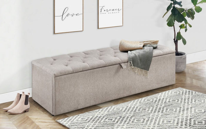 Ravello Blanket Box - Mink/Chenille