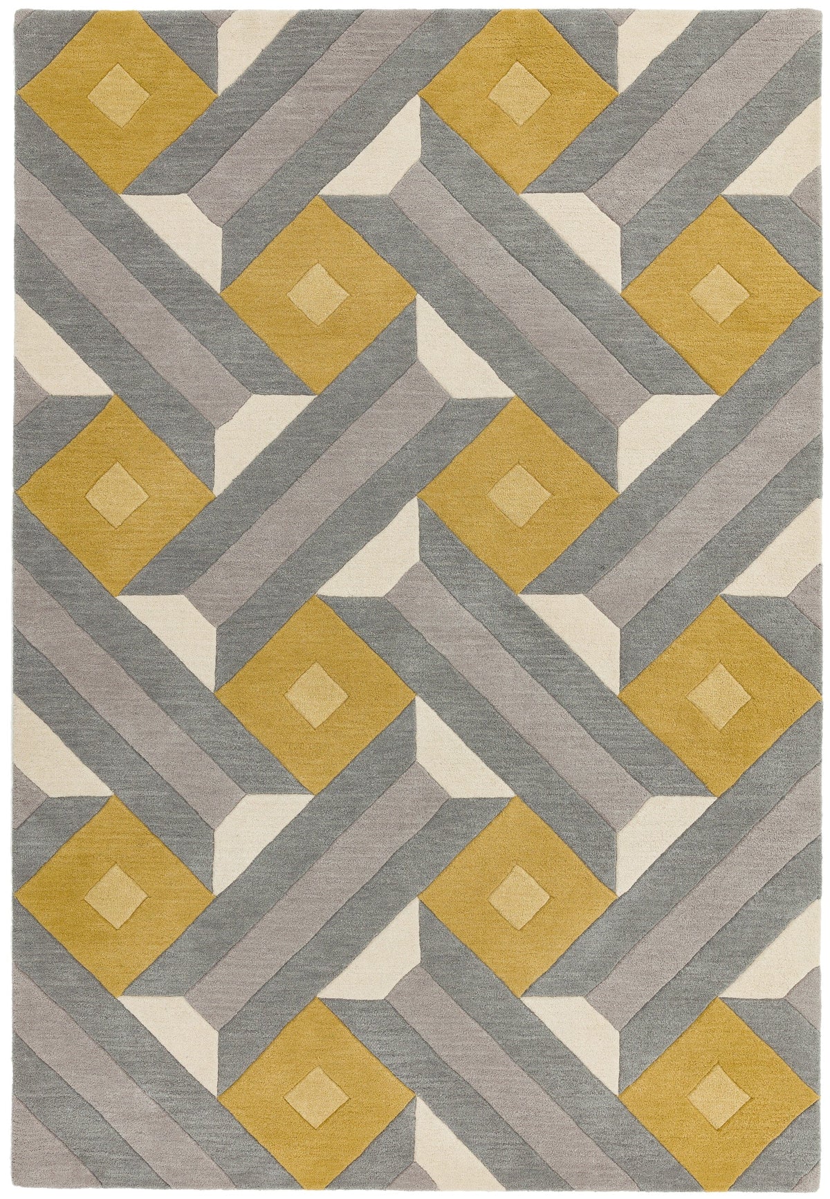Reef Rug - Motif Ochre Grey RF01