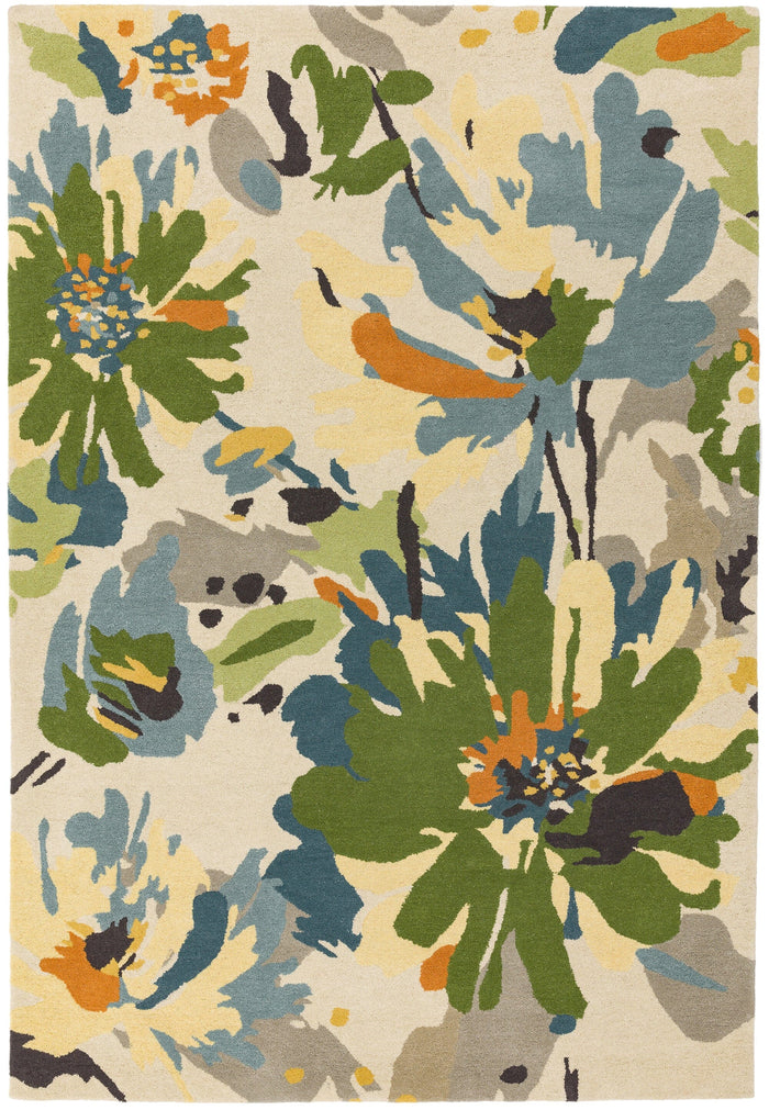 Reef Rug - Floral Green RF11