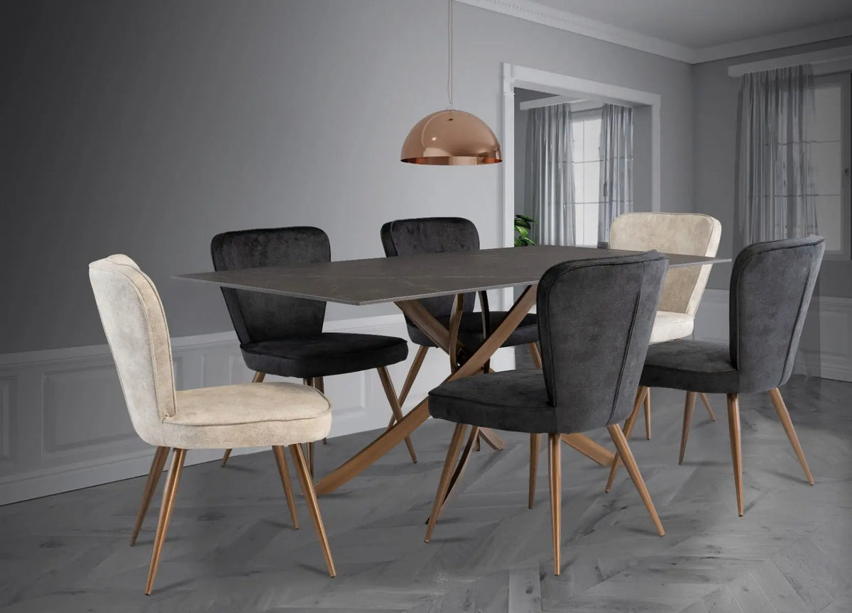 Rocco 1.8m Dining Table - Mooney Black
