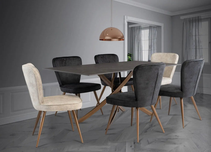 Rocco 1.8m Dining Table - Mooney Black