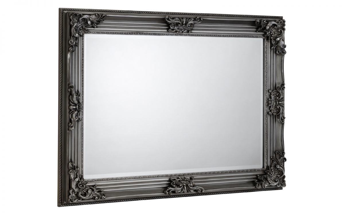 Rococo Wall Mirror - Pewter