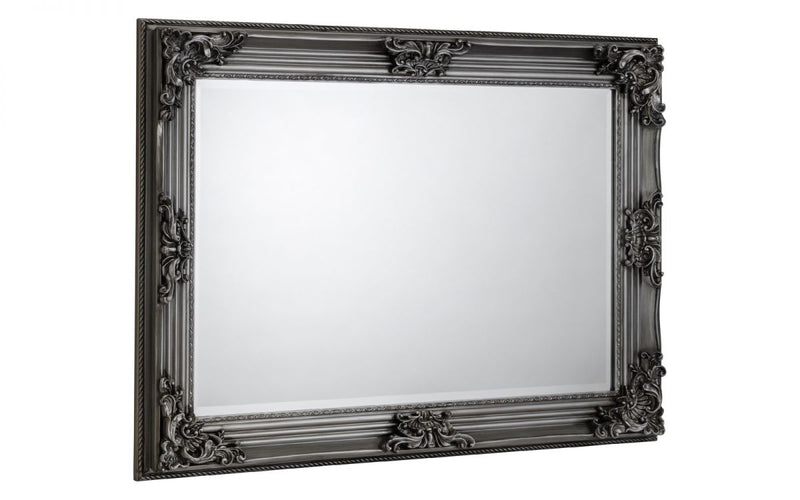 Rococo Wall Mirror - Pewter