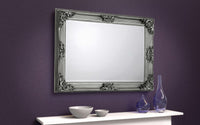 Rococo Wall Mirror - Pewter
