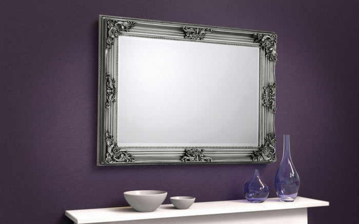 Rococo Wall Mirror - Pewter