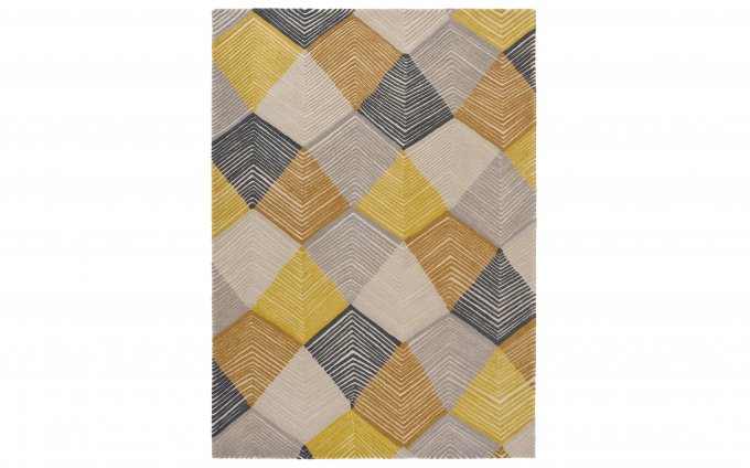 Harlequin Rhythm Rug - Saffron