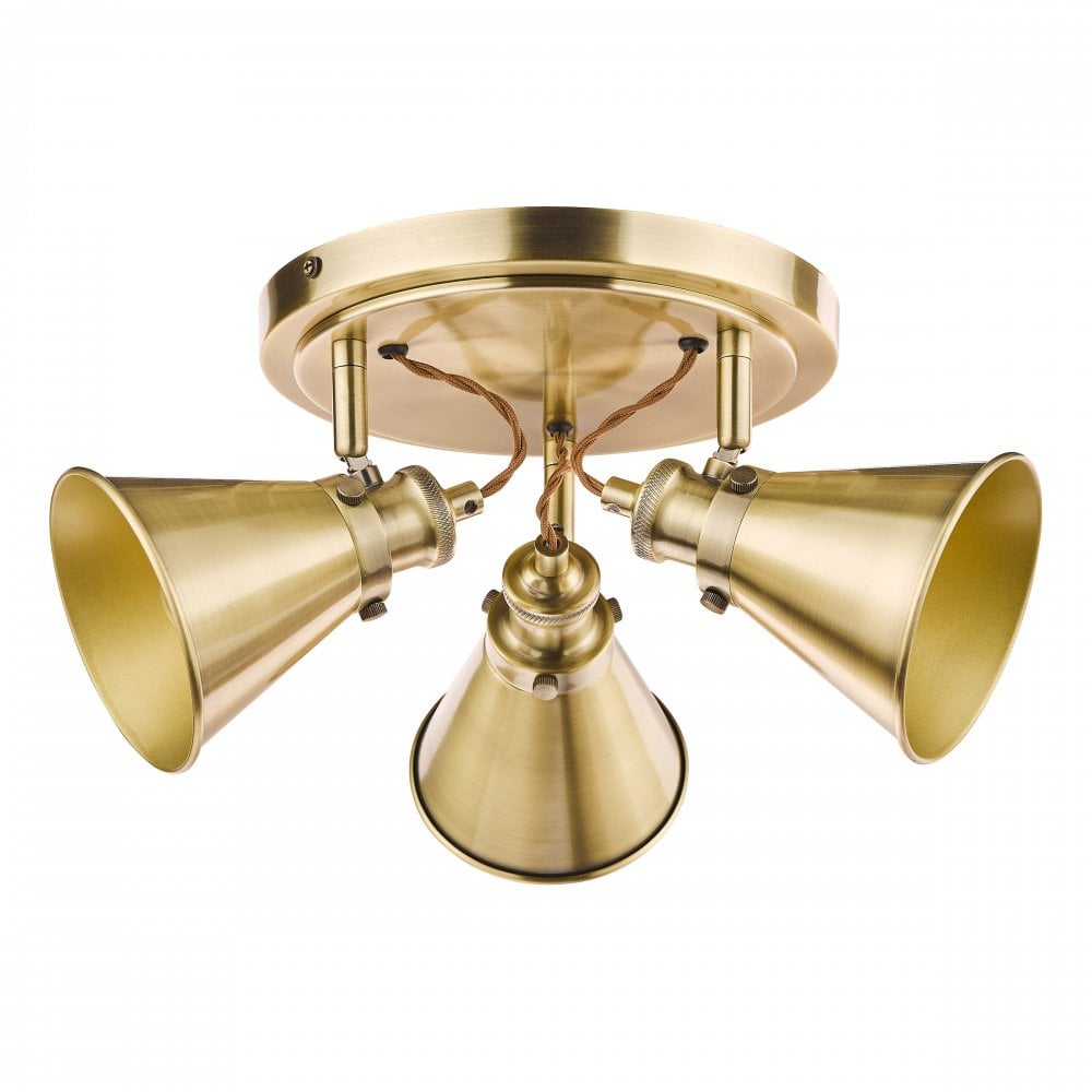Laura Ashley - Rufus Lighting Collection - Antique Brass
