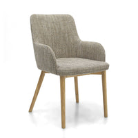Sidcup Dining Chair (pair) - Oatmeal Tweed