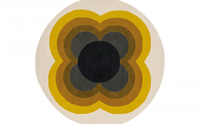 Orla Kiely Rug - Sunflower Round (Multiple colours available)