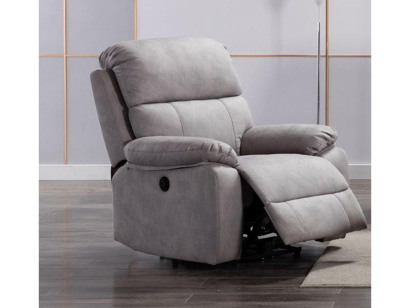 Stretford Electric Reclining Upholstery Collection - Light Grey