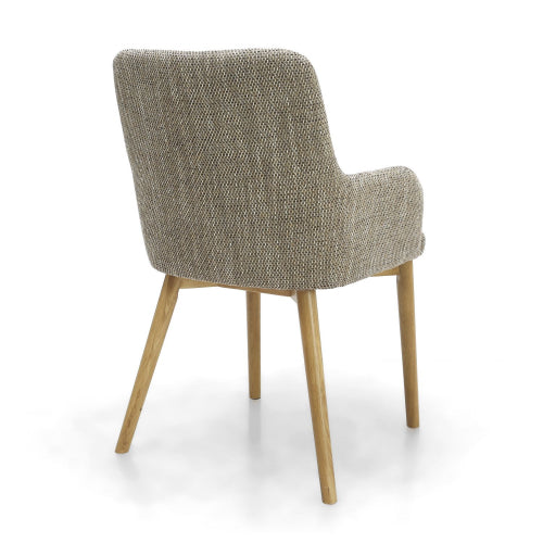 Sidcup Dining Chair (pair) - Oatmeal Tweed