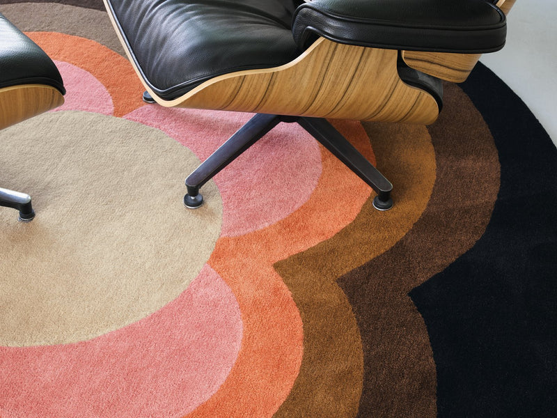 Orla Kiely Rug - Sunflower Round (Multiple colours available)