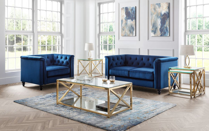 Sandringham Upholstery Collection - Blue Velvet