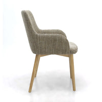 Sidcup Dining Chair (pair) - Oatmeal Tweed